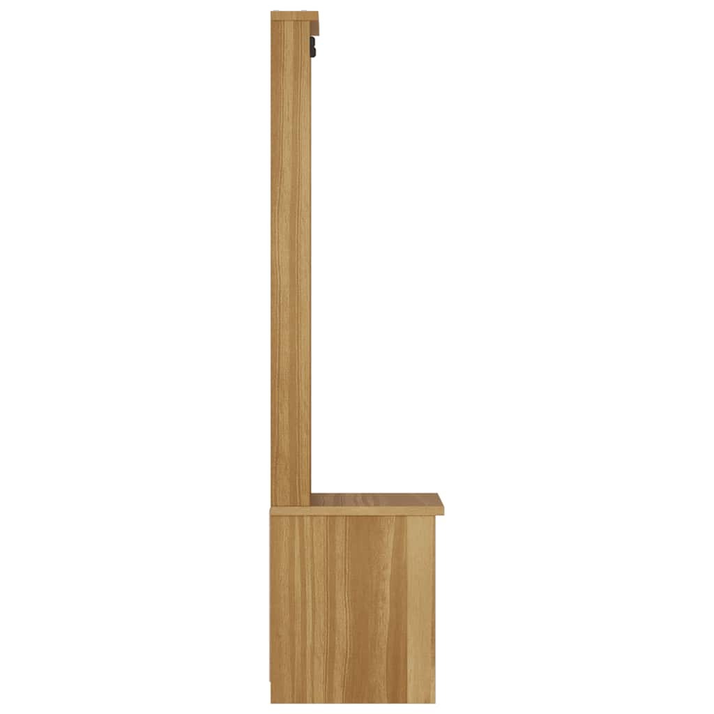 vidaXL Coat Rack SANDNES 45x40x159.5 cm Solid Pine Wood