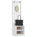 vidaXL Coat Rack SANDNES 45x40x159.5 cm Solid Pine Wood