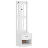 vidaXL Kapstok SANDNES 45x40x159,5 cm massief grenenhout