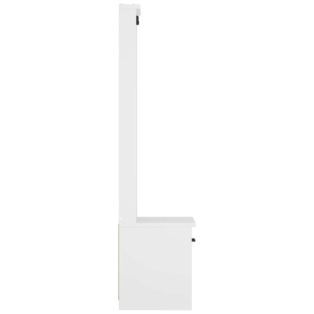 vidaXL Kapstok SANDNES 45x40x159,5 cm massief grenenhout