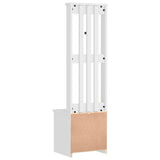 vidaXL Kapstok SANDNES 45x40x159,5 cm massief grenenhout