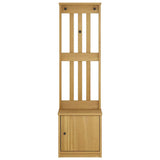 vidaXL Kapstok SANDNES 45x40x159,5 cm massief grenenhout