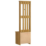 vidaXL Kapstok SANDNES 45x40x159,5 cm massief grenenhout