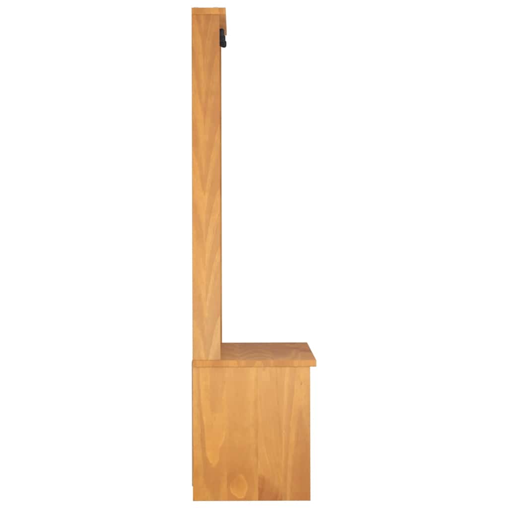 vidaXL Kapstok SANDNES 87x40x159,5 cm massief grenenhout