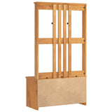 vidaXL Kapstok SANDNES 87x40x159,5 cm massief grenenhout