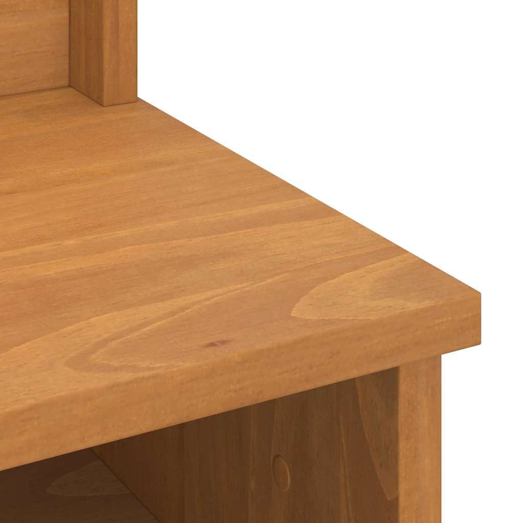vidaXL Kapstok SANDNES 87x40x159,5 cm massief grenenhout