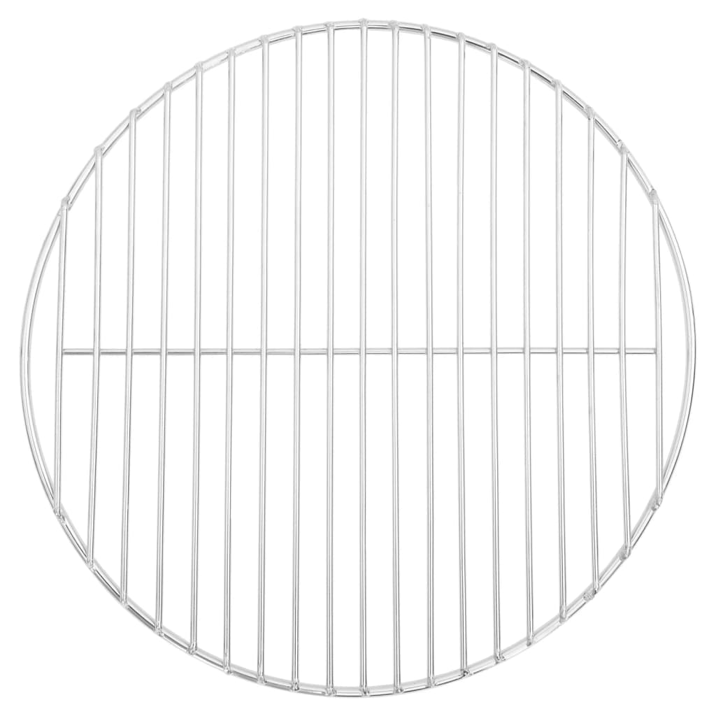 vidaXL Barbecuerooster rond Ø34,5 cm 304 roestvrij staal