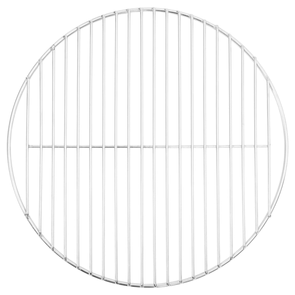 vidaXL Barbecuerooster rond Ø34,5 cm 304 roestvrij staal