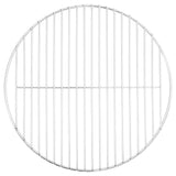 vidaXL Barbecuerooster rond Ø34,5 cm 304 roestvrij staal