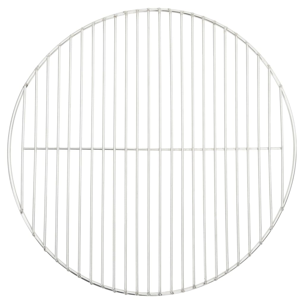 vidaXL Barbecuerooster rond Ø34,5 cm 304 roestvrij staal