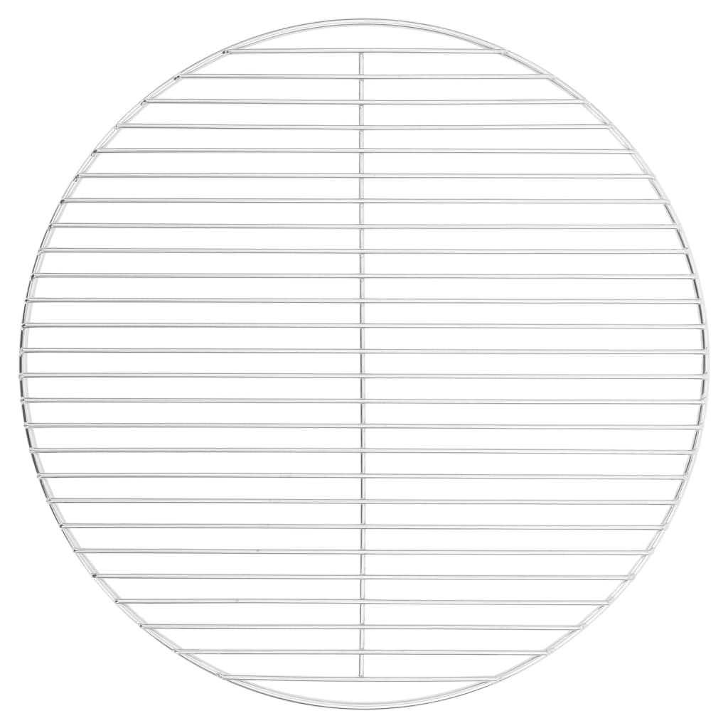 vidaXL Barbecuerooster rond Ø34,5 cm 304 roestvrij staal