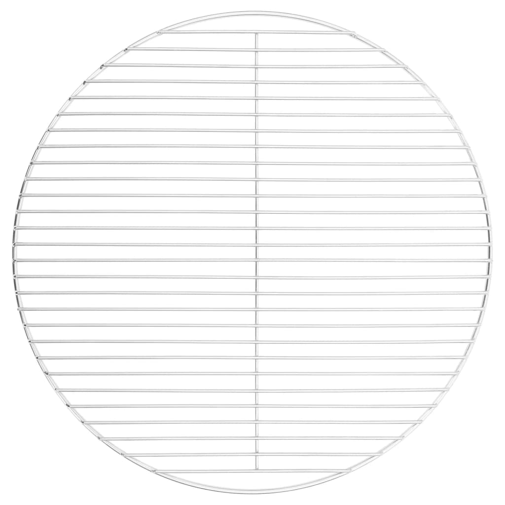 vidaXL Barbecuerooster rond Ø34,5 cm 304 roestvrij staal