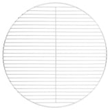 vidaXL Barbecuerooster rond Ø34,5 cm 304 roestvrij staal