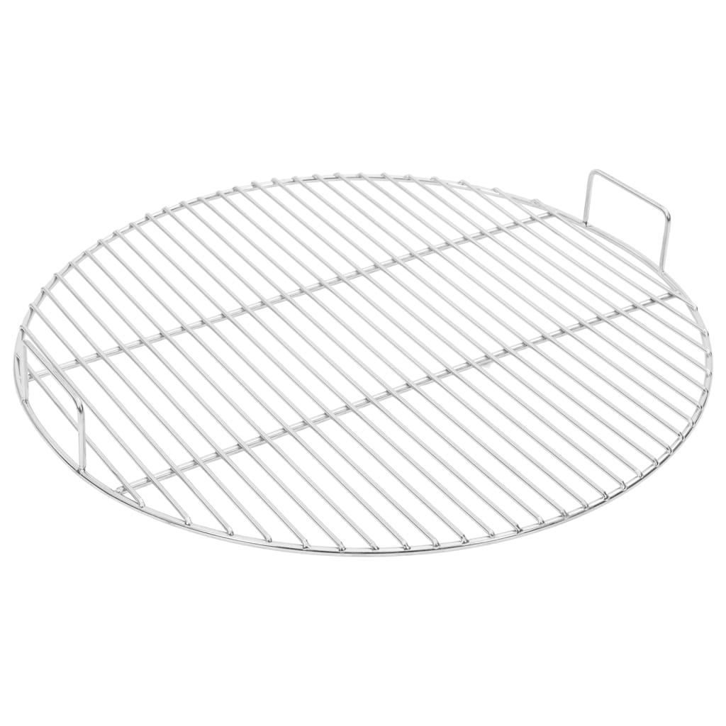 vidaXL Barbecuerooster met handgrepen rond Ø44,5 cm 304 roestvrijstaal