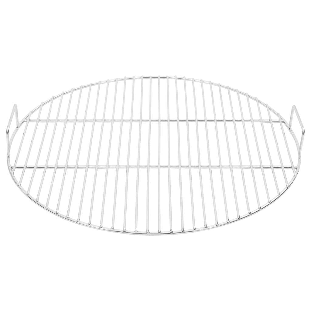vidaXL Barbecuerooster met handgrepen rond Ø44,5 cm 304 roestvrijstaal