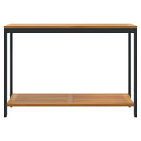 vidaXL Tuin Tafel met opslag Natuurlijk en zwart 80 x 35 x 75 cm