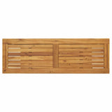 vidaXL Tuin Tafel met opslag Natuurlijk en zwart 80 x 35 x 75 cm