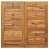 vidaXL Tuin Tafel Natuurlijk en zwart 90 x 90 x 75 cm