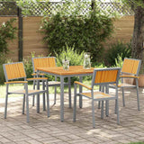 vidaXL Stacking Chair 6 pcs Brown 56 x 57 x 87 cm Solid Acacia Wood