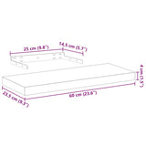 vidaXL Wandschap 23x23,5x4 cm bewerkt hout