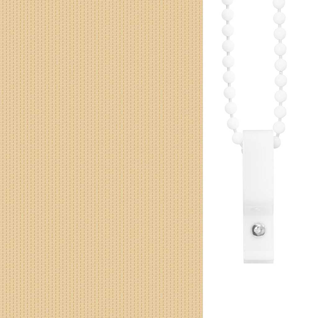 vidaXL Blackout Roller Blind 105x130 cm fabric width 100.7 cm beige