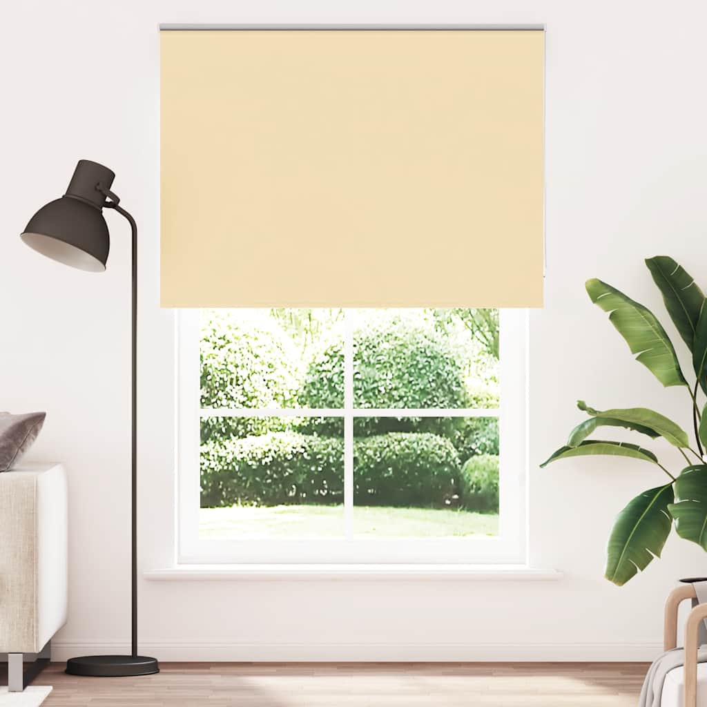 vidaXL Blackout Roller Blind 105x130 cm fabric width 100.7 cm beige