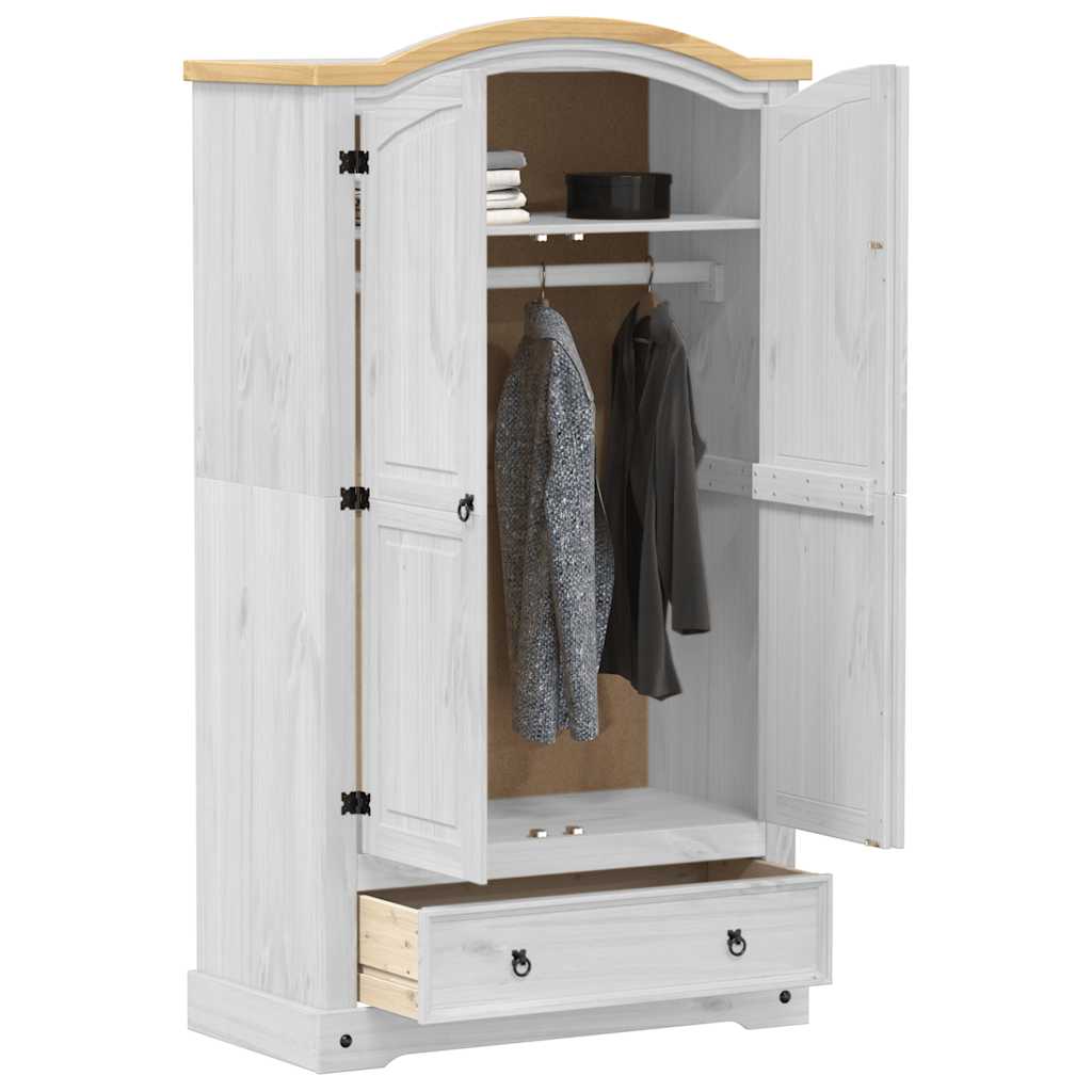 vidaXL Kledingkast Corona 102x52x186 cm massief grenenhout