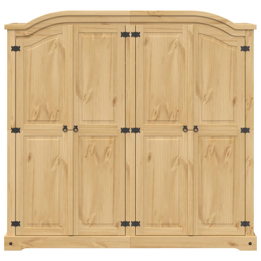 vidaXL Kledingkast Corona 194x52x186 cm massief grenenhout