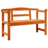 vidaXL Garden Storage Bench Natural 119 x 44 x 76 cm Solid Pinewood