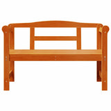 vidaXL Garden Storage Bench Natural 119 x 44 x 76 cm Solid Pinewood