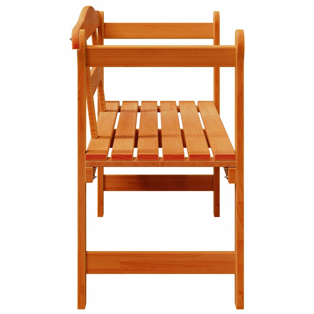 vidaXL Garden Storage Bench Natural 119 x 44 x 76 cm Solid Pinewood