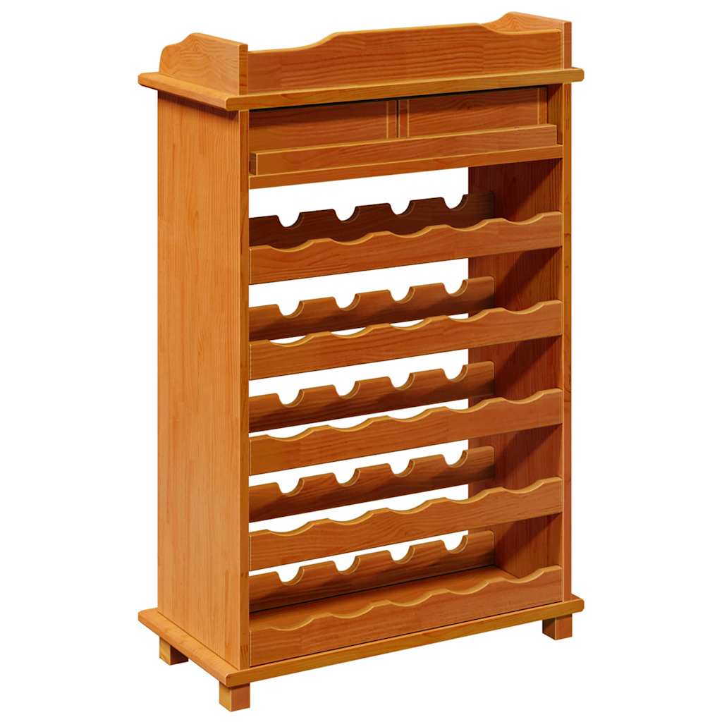 vidaXL Wijnrek Naturel 58 x 28 x 90 cm Massief grenenhout
