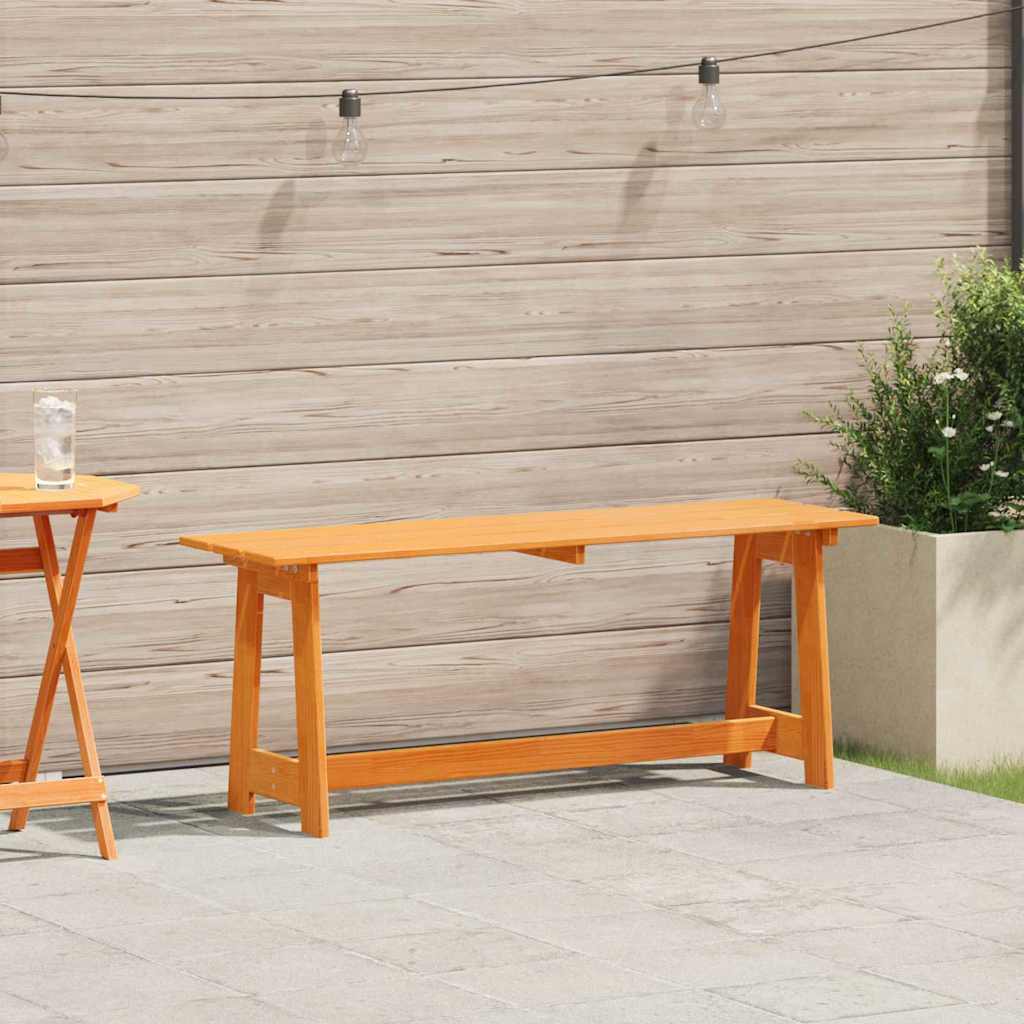 vidaXL Tuinbank Naturel 119 x 47 x 35 cm Massief grenenhout