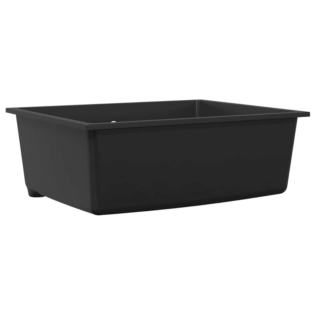 vidaXL Keukenwasbak Grijs 54 x 44 x 20 cm Graniet
