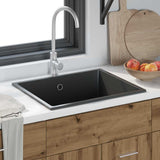 vidaXL Keukenwasbak Grijs 54 x 44 x 20 cm Graniet