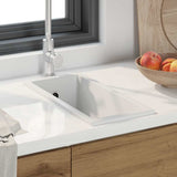 vidaXL Keukenwasbak Grijs 54 x 44 x 20 cm Graniet