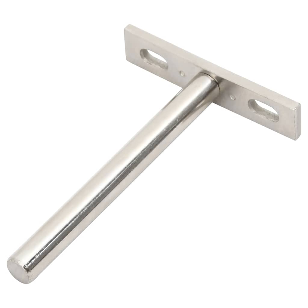 vidaXL Floating Shelf Brackets 12 pcs Invisible Ø10x100 mm Carbon Steel