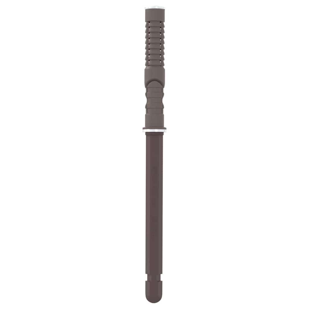 vidaXL Vliegende Plankbeugels 12 pcs Beige Ø10 x 170 mm Staal