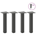 vidaXL Coffee Table Legs 4 pcs 30-32 cm Steel White