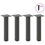 vidaXL Coffee Table Legs 4 pcs 30-32 cm Steel White