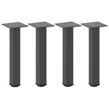 vidaXL Coffee Table Legs 4 pcs 30-32 cm Steel White