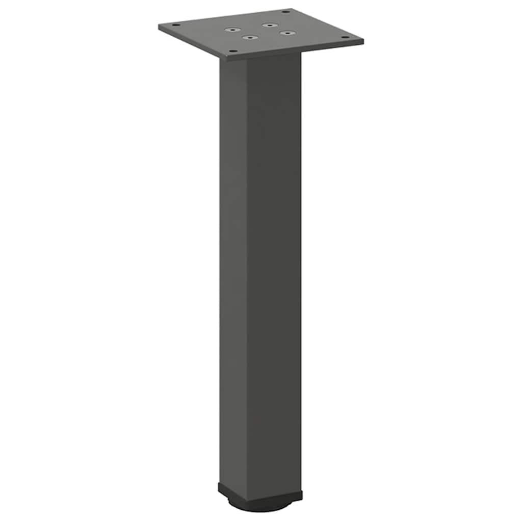 vidaXL Coffee Table Legs 4 pcs 30-32 cm Steel White