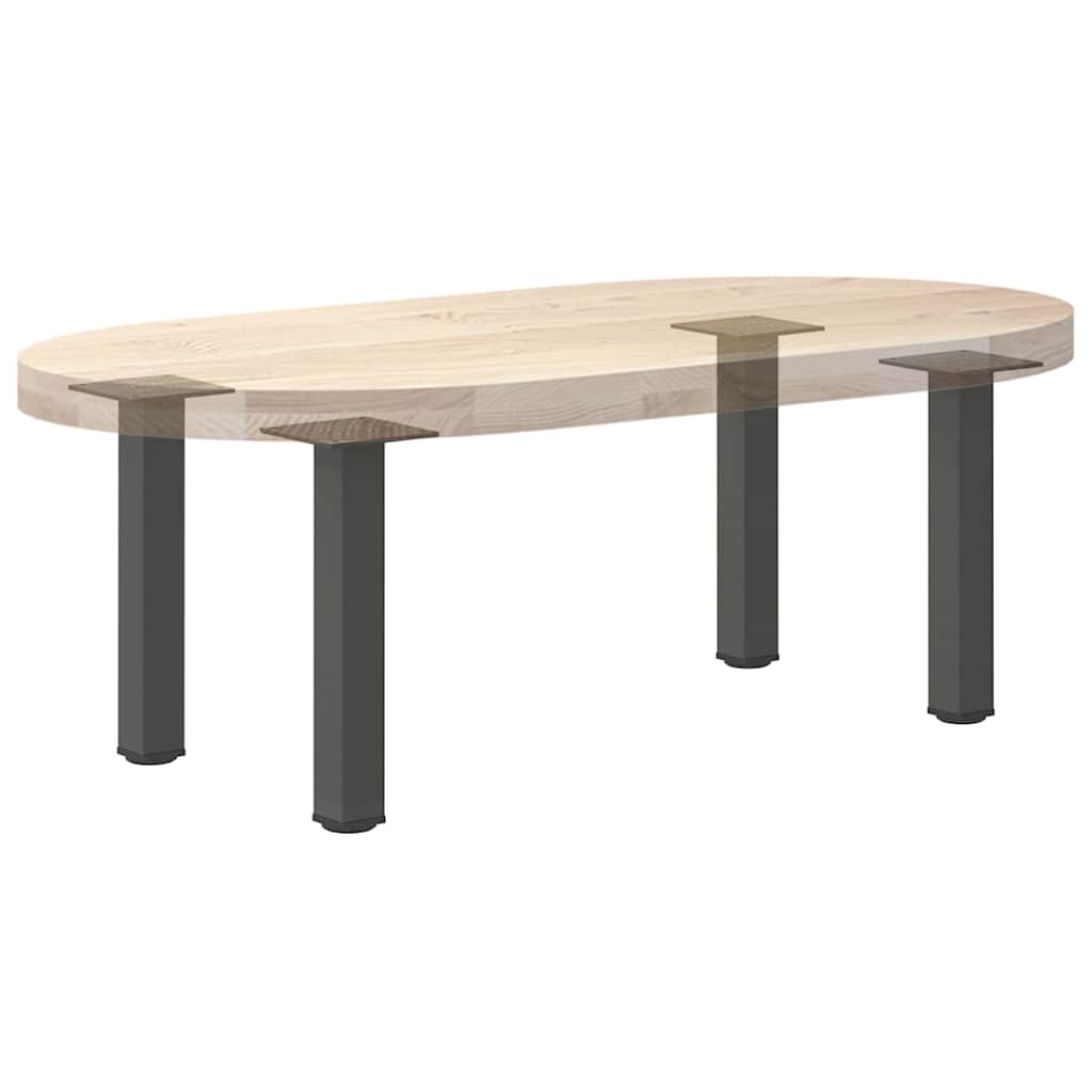 vidaXL Coffee Table Legs 4 pcs 30-32 cm Steel White