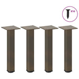 vidaXL Coffee Table Legs 4 pcs 30-32 cm Steel White