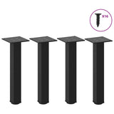 vidaXL Coffee Table Legs 4 pcs 30-32 cm Steel White