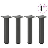 vidaXL Coffee Table Legs 4 pcs 30-32 cm Steel White