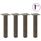 vidaXL Coffee Table Legs 4 pcs 30-32 cm Steel White
