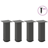 vidaXL Coffee Table Legs 4 pcs 30-32 cm Steel White