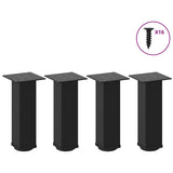vidaXL Coffee Table Legs 4 pcs 30-32 cm Steel White