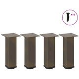 vidaXL Coffee Table Legs 4 pcs 30-32 cm Steel White